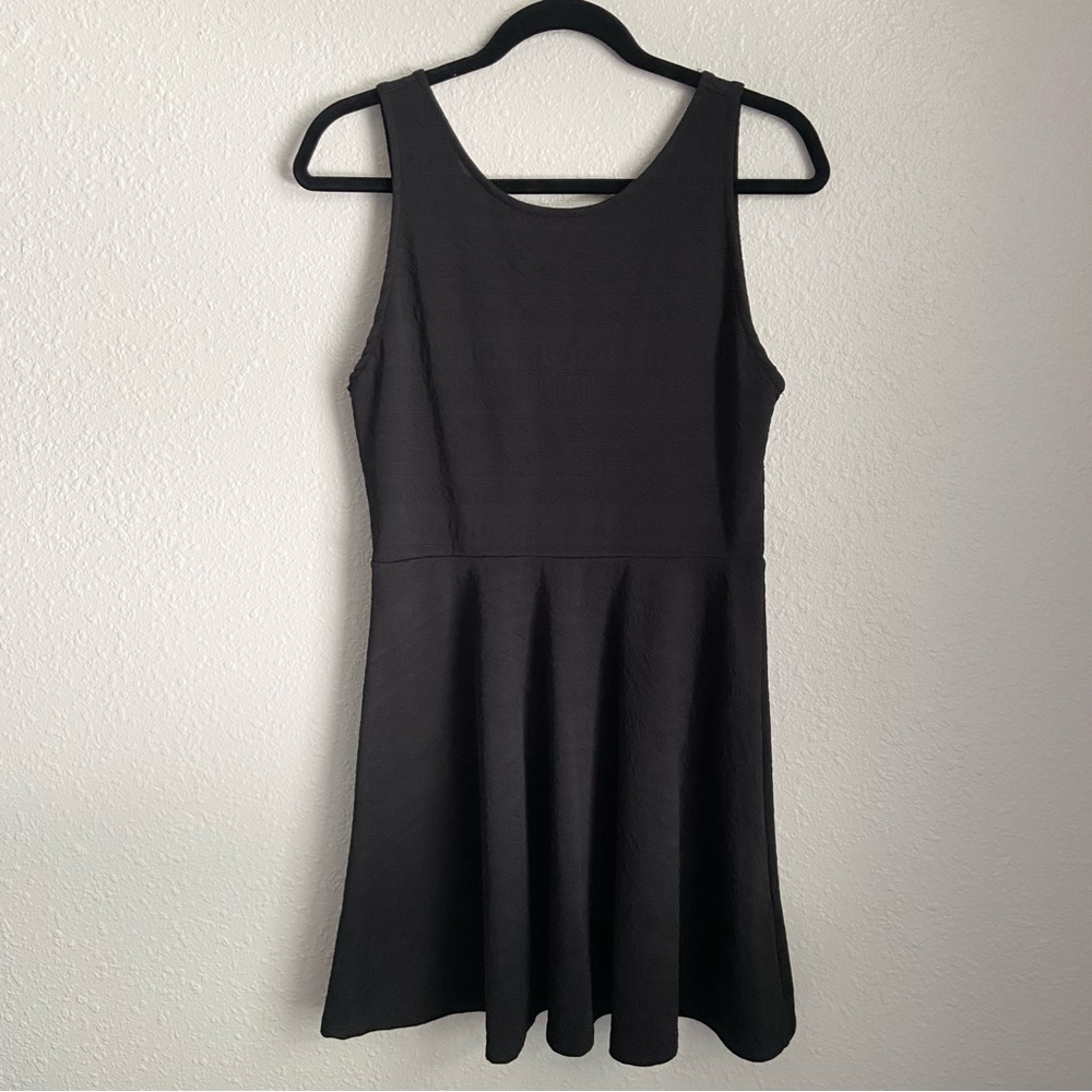 Ginger G Fit & Flare Embossed Pattern Reversible Dress size L